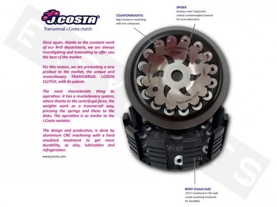 Kit embrayage J.Costa Transversal Clutch For T-Max 500i 2008-2011